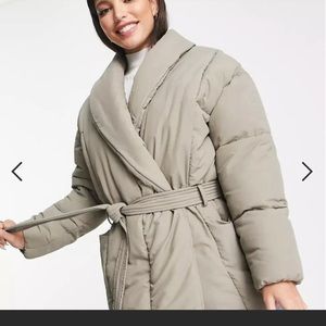 Missguided tall oversized puffer jacket